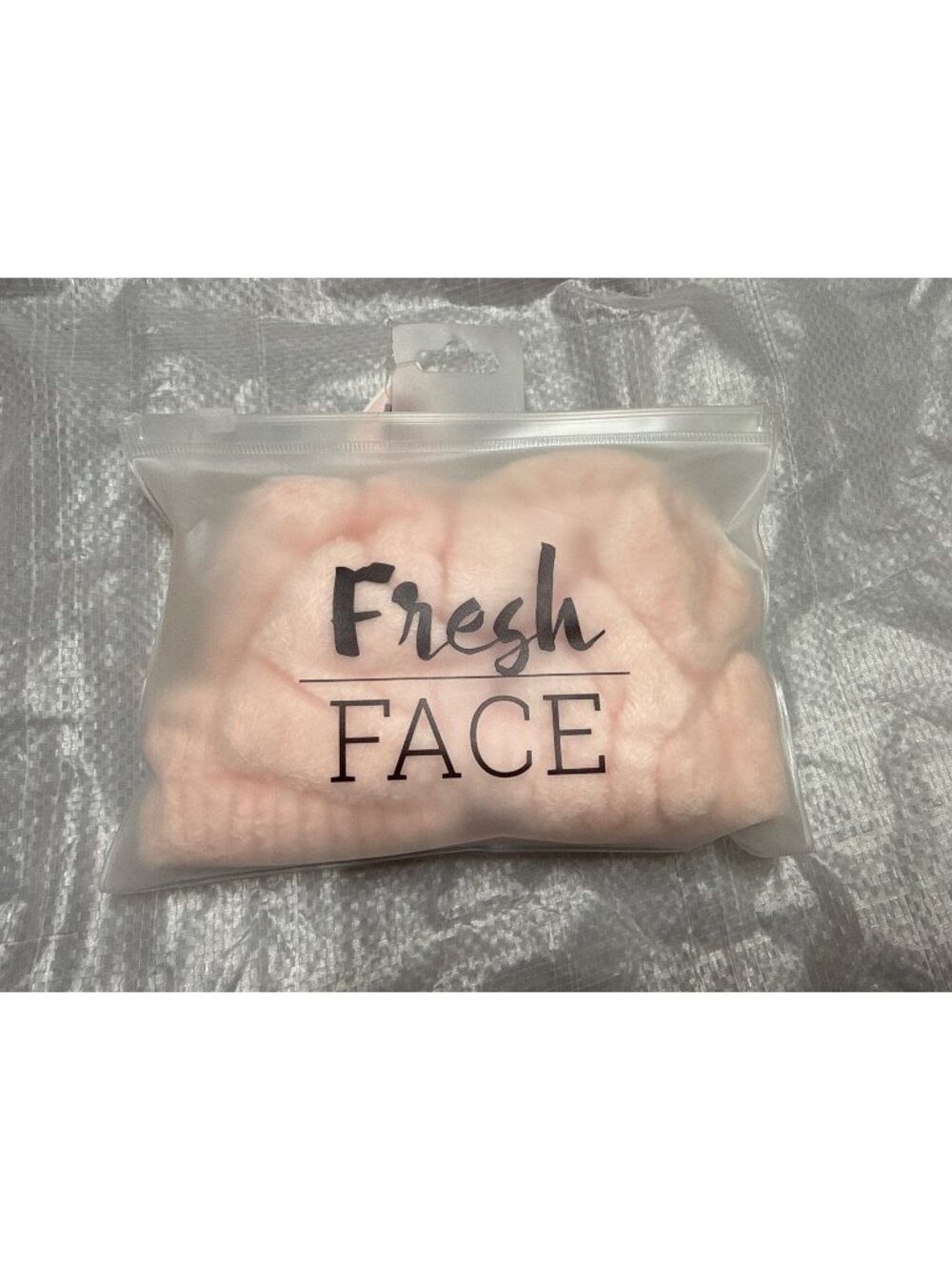 Fresh Face Beauty Headband & Wrist Scrunchies Set Pink Microfiber New